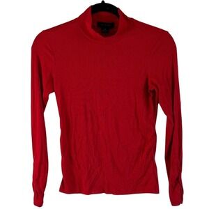 Sanctuary Red Ribbed Turtleneck Long Sleeve XS
